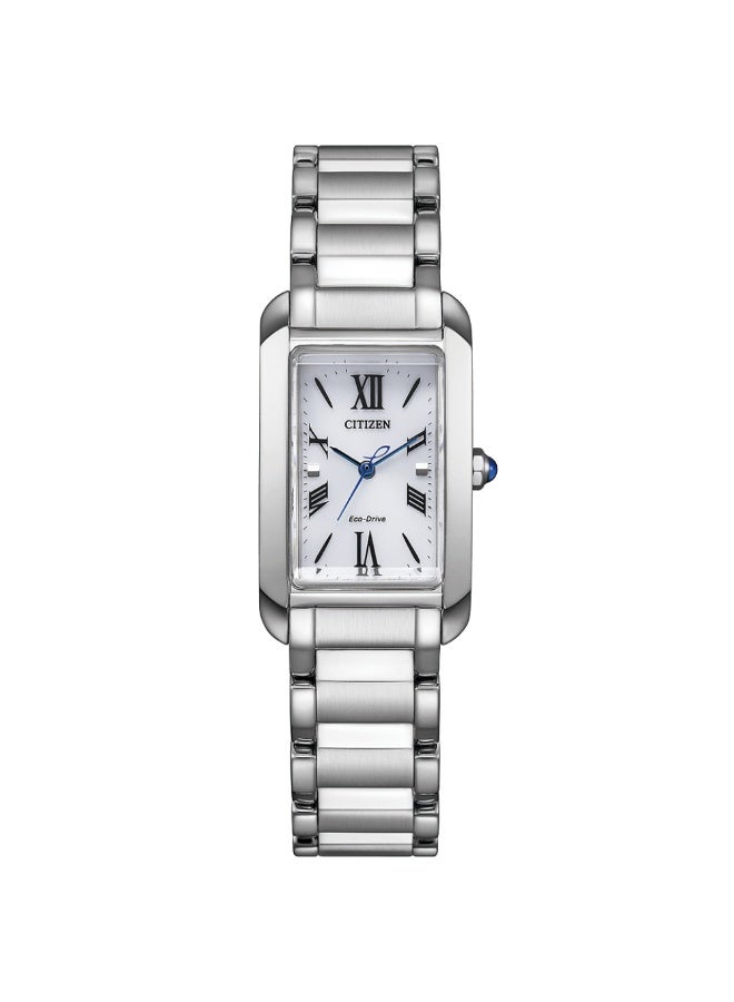 CITIZEN Eco‑Drive Women’s Watch EW5620-55A, 30 mm White Dial, Stainless Steel Case & Bracelet, 50 m WR - Image 1